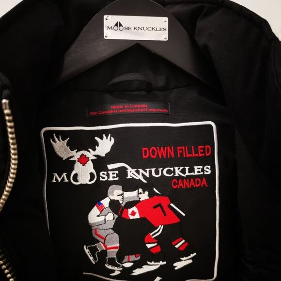 Women Moose Knuckles Original Stirling Parka Fur XS Size - Picture 3 of 6